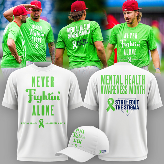 Limited Edition Philadelphia Phillies Never Fightin Alone White Tshirt 2026