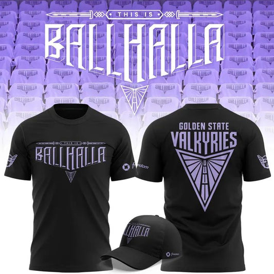 2026 Exclusive Version T-Shirt "BALLHALLA" Golden State Valkyries for fans