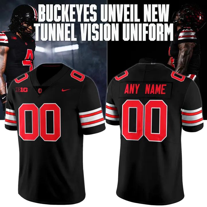 Ohio State Buckeyes Football Blackout Premium Jersey