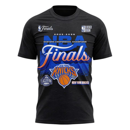 Men's New York Knicks 2026 NBA Eastern Conference Champions Locker Room T-Shirt