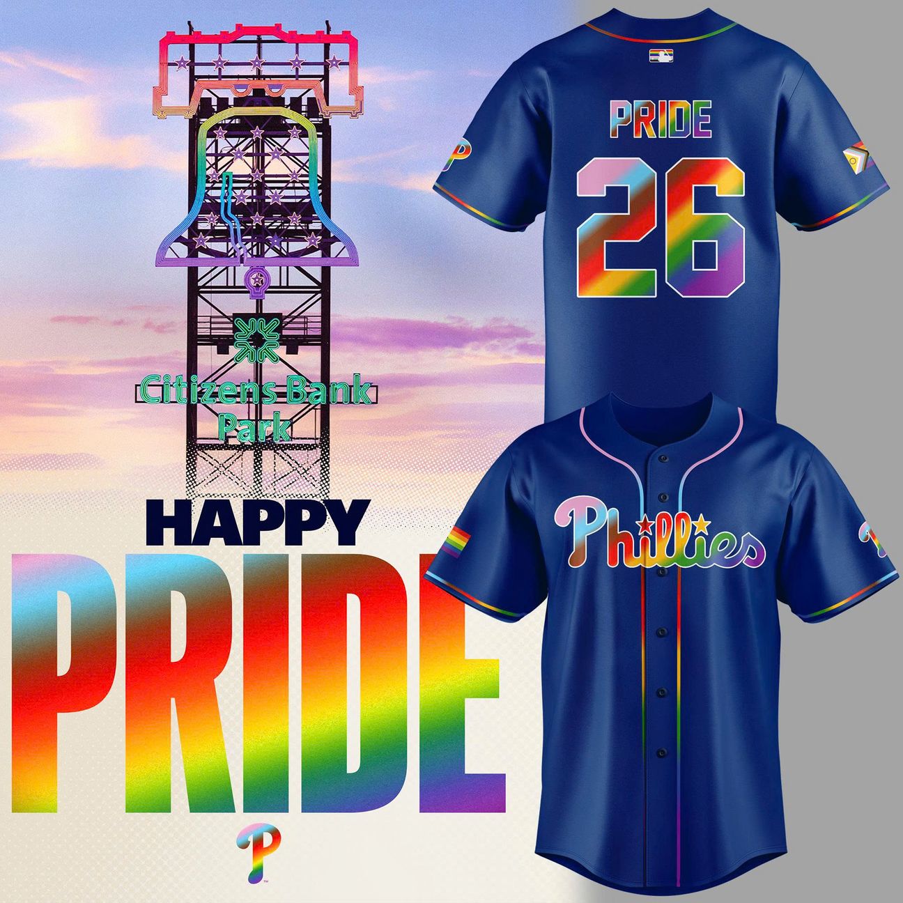 2026 Philadelphia Phillies Pride Night Jersey