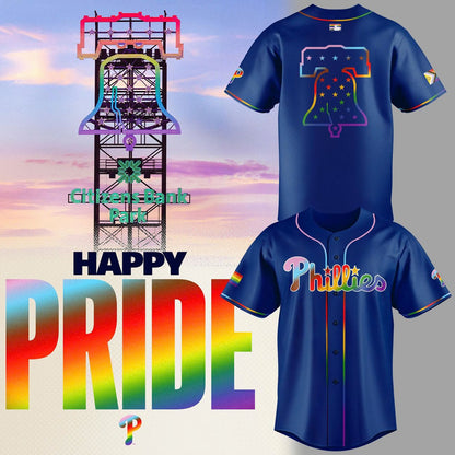 2026 Philadelphia Phillies Pride Night Blue Jersey