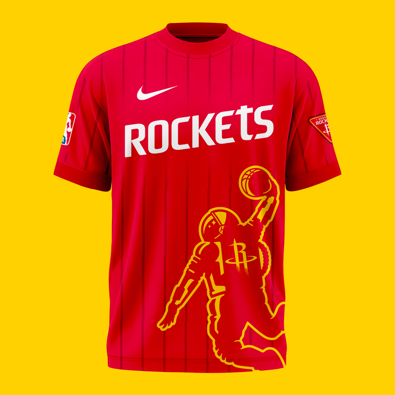 Houston Rockets 2026 New Logo T-Shirt - Red