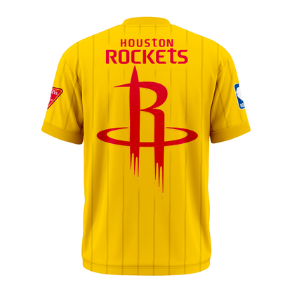 Houston Rockets 2026 New Logo T-Shirt - Yellow