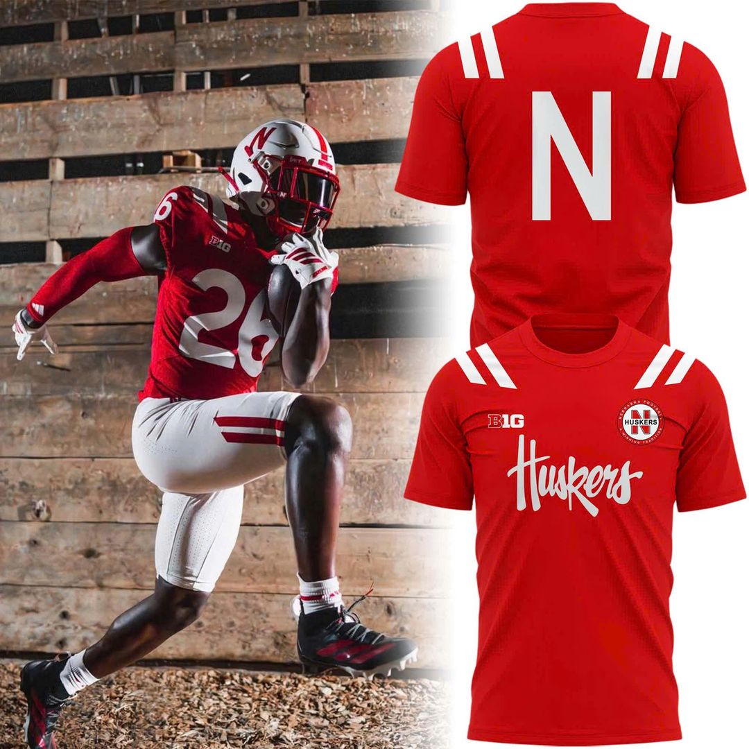 Special 2026 Uniform Nebraska Football T-Shirt