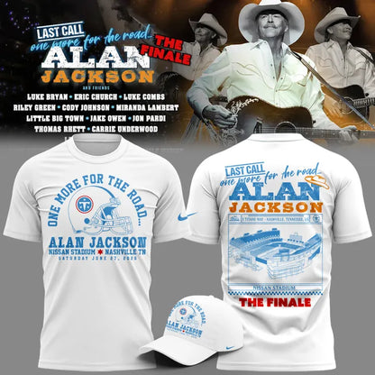 Exclusive Version Alan Jackson x Tennessee Titans "Last Call... The Finale" Tshirt 2026