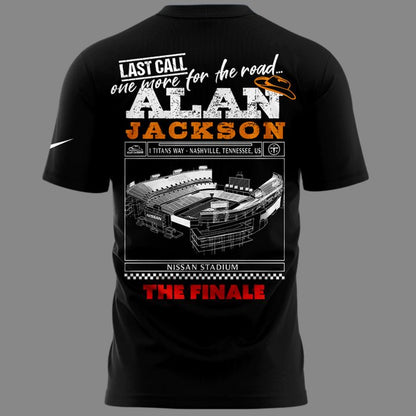 Exclusive Version Alan Jackson x Tennessee Titans "Last Call... The Finale" Black Tshirt 2026