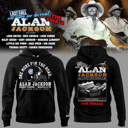 Exclusive Version Alan Jackson x Tennessee Titans "Last Call... The Finale" Black Hoodie 2026