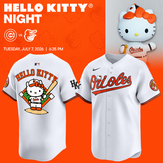 Baltimore Orioles x HELLO KITTY Night Game Jersey