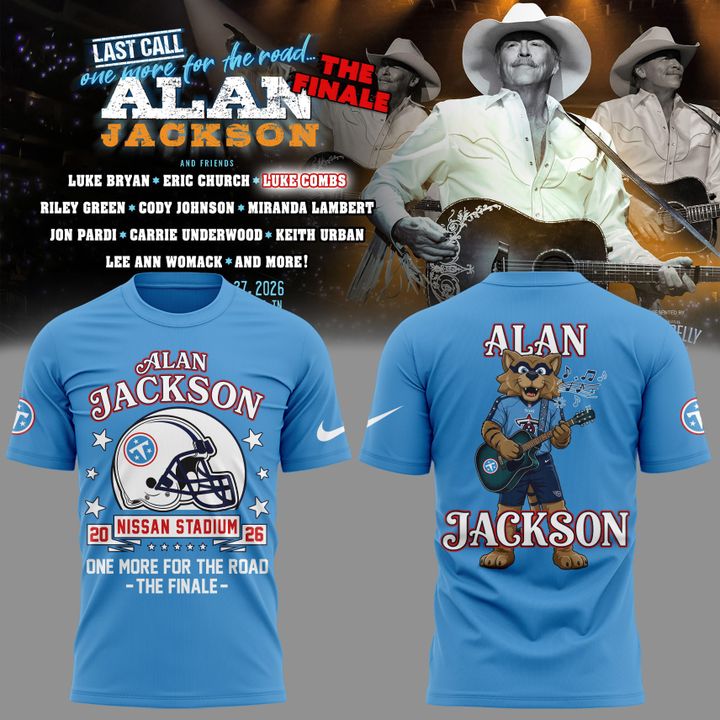 Alan Jackson x Tennessee Titans - Alan Jackson Last Call: One More for the Road - The Finale T-Shirt