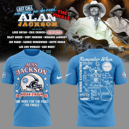 Perfect 2026 Alan Jackson x Tennessee Titans - Alan Jackson Last Call: One More for the Road - The Finale T-Shirt