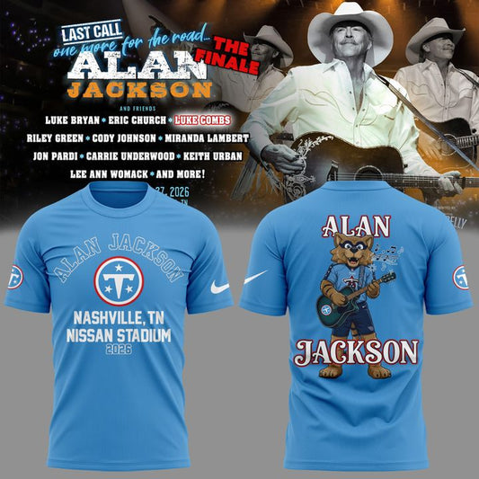 Limited 2026 Alan Jackson x Tennessee Titans - Alan Jackson Last Call: One More for the Road - The Finale T-Shirt