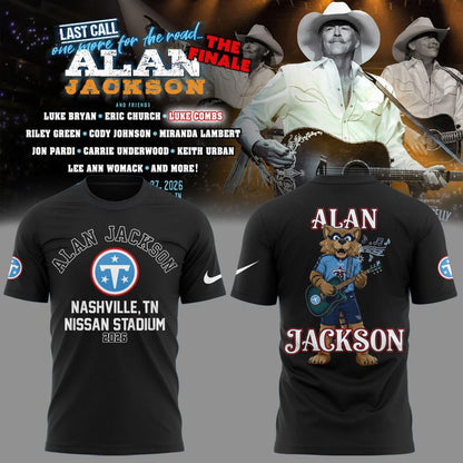 Special 2026 Alan Jackson x Tennessee Titans - Alan Jackson Last Call: One More for the Road - The Finale T-Shirt