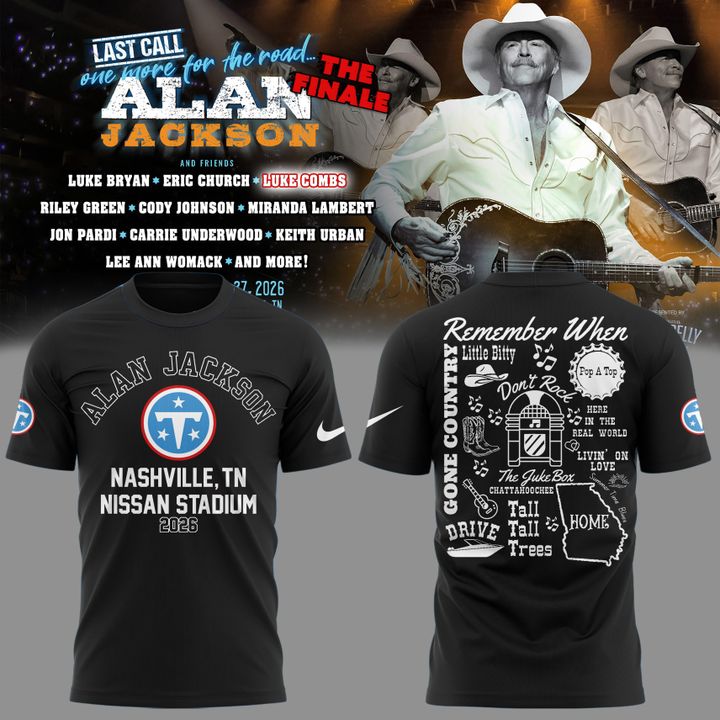 Exclusive Alan Jackson x Tennessee Titans - One More for the Road T-Shirt