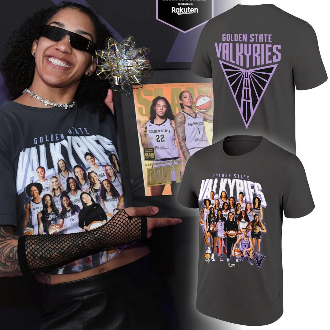 Exclusive SLAM Cover Golden State Valkyries T-Shirt Team Print!
