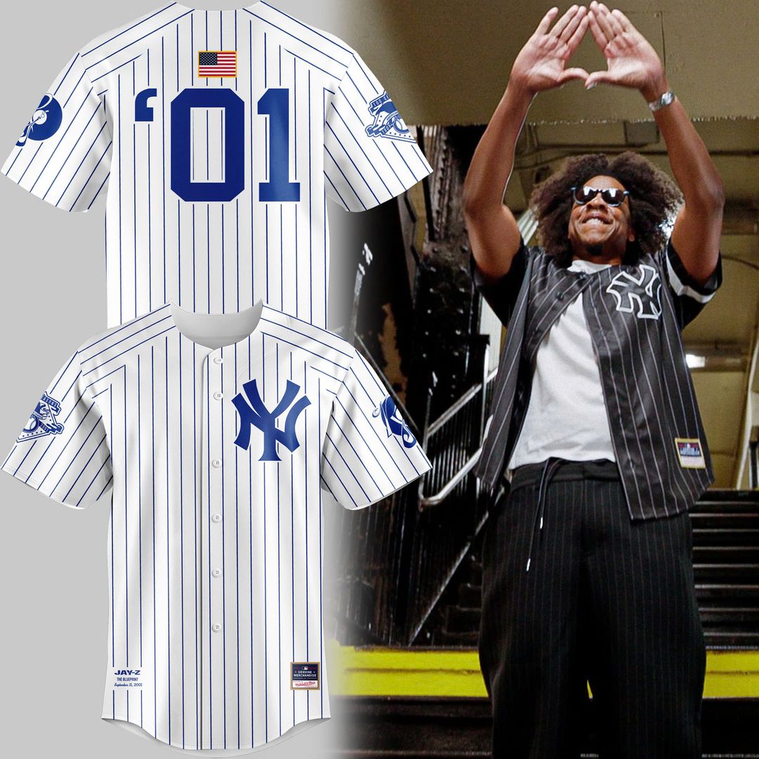 Special 2026 JAŸ-Z30 Reasonable Doubt x New York Yankees Jersey - White