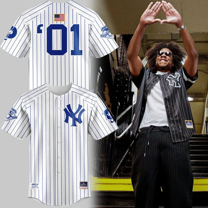 Special 2026 JAŸ-Z30 Reasonable Doubt x New York Yankees Jersey - White