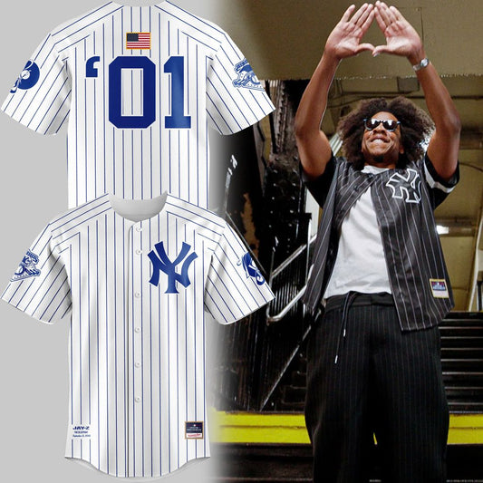 Special 2026 JAŸ-Z30 Reasonable Doubt x New York Yankees Jersey - White
