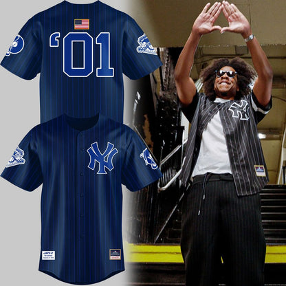 Special 2026 JAŸ-Z30 Reasonable Doubt x New York Yankees Jersey - Blueprint