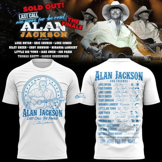 Exclusive Version Alan Jackson "Last Call... The Finale" Tshirt 2026