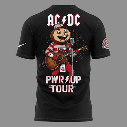 Perfect Tshirt AC/DC x Ohio State Buckeyes Football - Power Up Tour 2026 T-Shirt