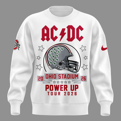 Sweatshirt AC/DC x Ohio State Buckeyes Football - Power Up Tour 2026 Sweatshirt