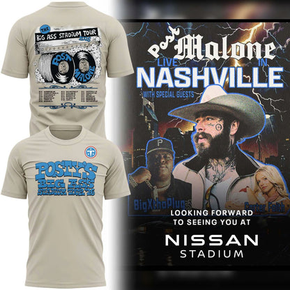 Post Malone Big Ass Stadium Tour x Tennessee Titans T-Shirt