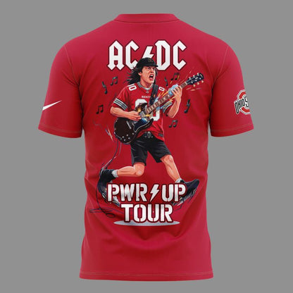 Perfect Tshirt AC/DC x Ohio State Buckeyes Football - Power Up Tour 2026 T-Shirt