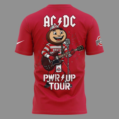 Perfect Tshirt AC/DC x Ohio State Buckeyes Football - Power Up Tour 2026 T-Shirt