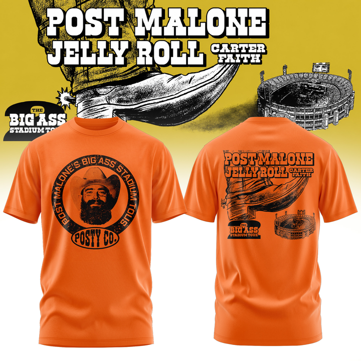 Post Malone The Big Ass Stadium Tour 2026 tshirt 02