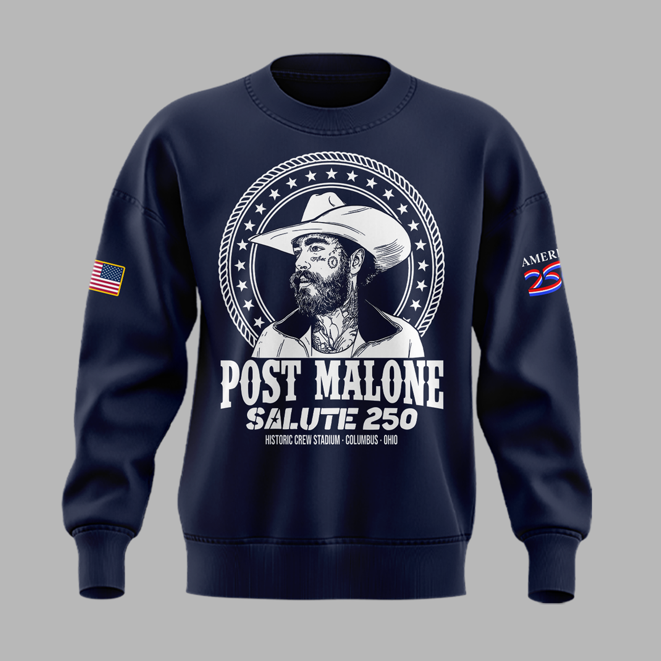 Exclusive Version 2026 Post Malone American 250th Anniversary Sweat
