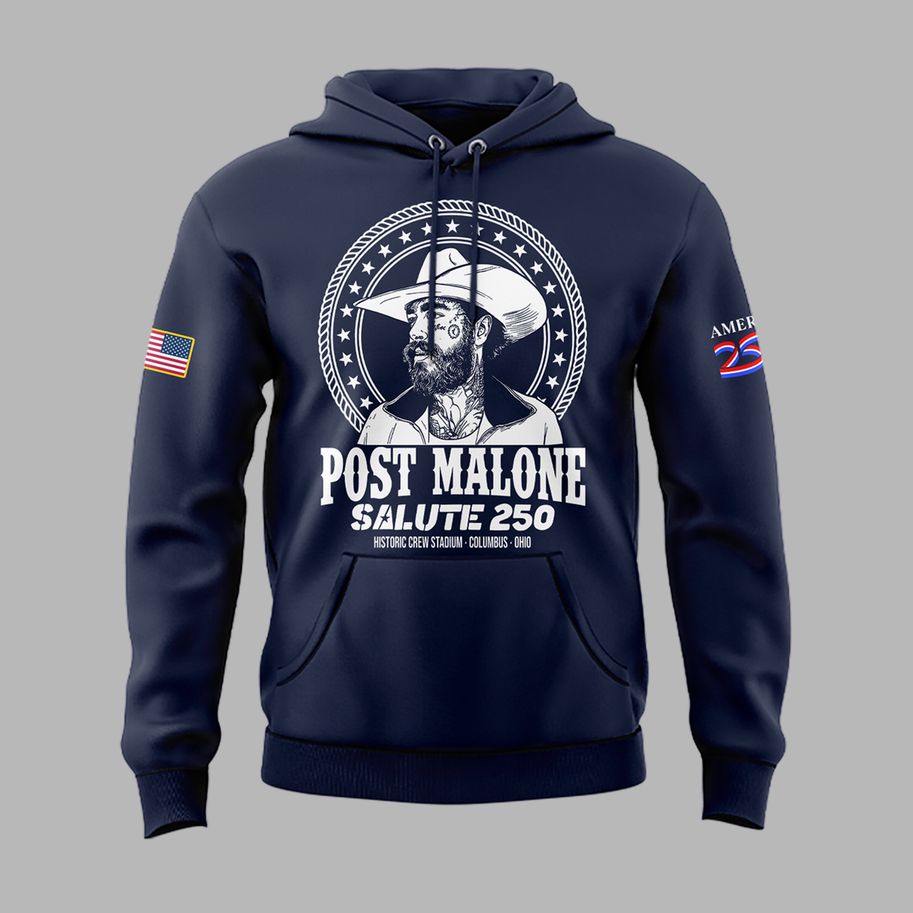 Exclusive Version 2026 Post Malone American 250th Anniversary Hoodie