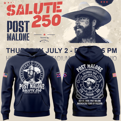 Exclusive Version 2026 Post Malone American 250th Anniversary Hoodie