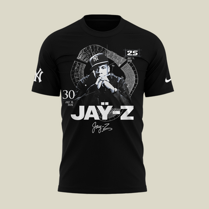 Exclusive Version JAŸ-Z Yankee Stadium Shows Black Tshirt 2026