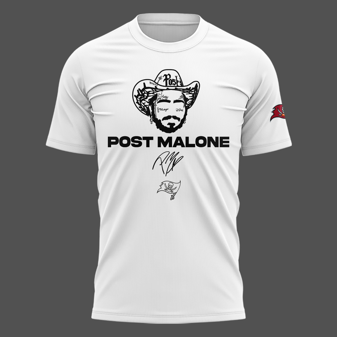 Exclusive Post Malone x Tampa Bay Buccaneers White T-Shirt 2026