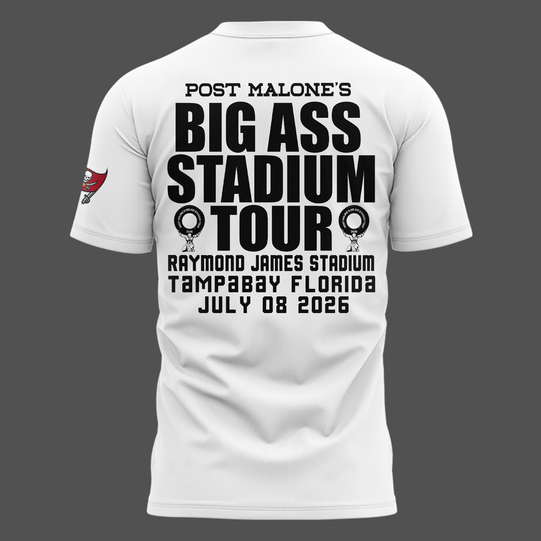 Exclusive Post Malone x Tampa Bay Buccaneers White T-Shirt 2026