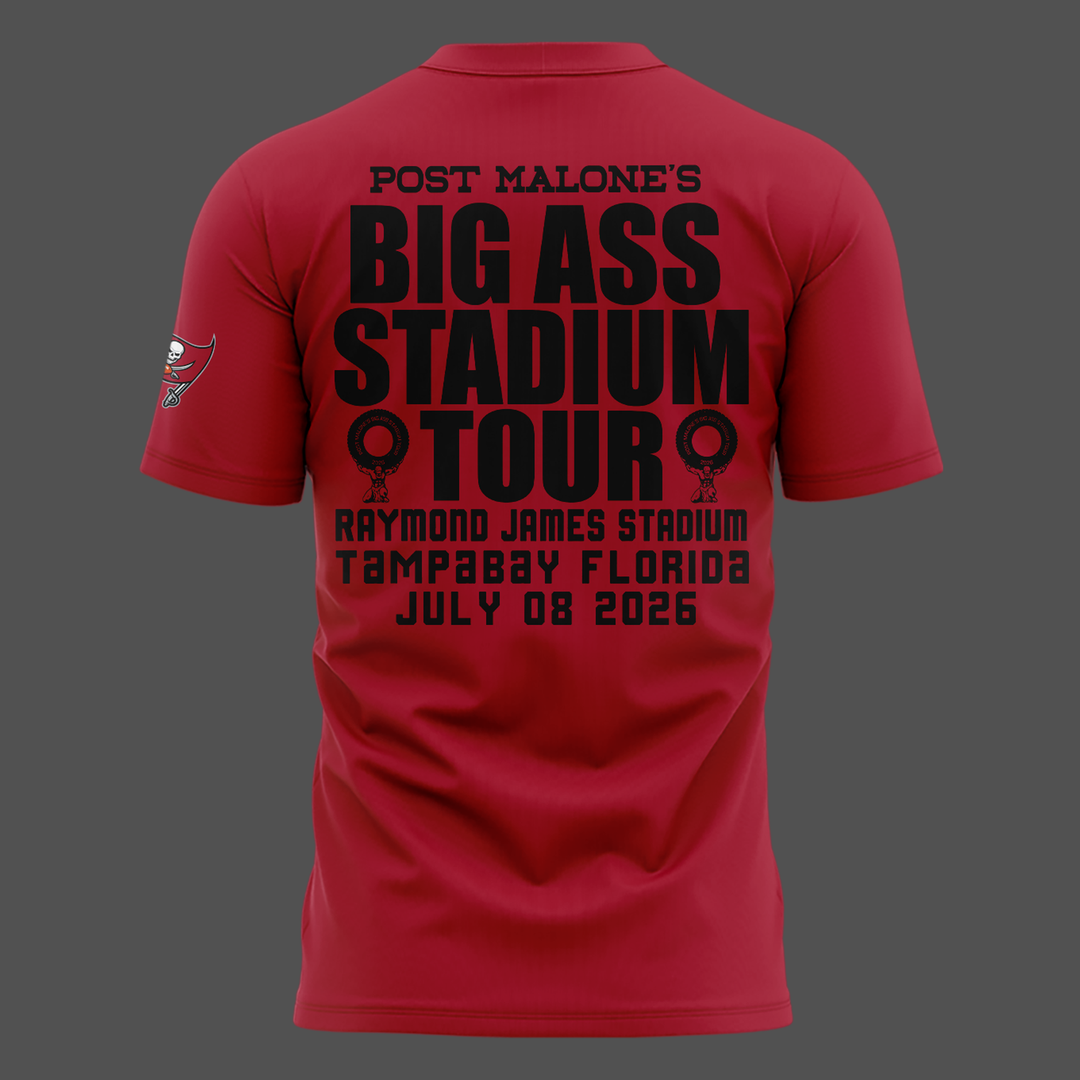 Exclusive Post Malone x Tampa Bay Buccaneers Red T-Shirt 2026