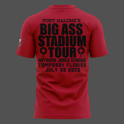 Exclusive Post Malone x Tampa Bay Buccaneers Red T-Shirt 2026
