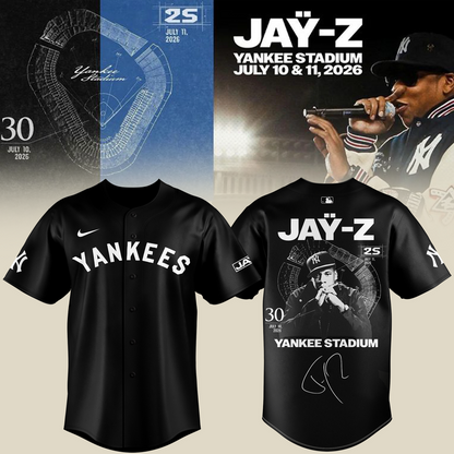 Special New JAŸ-Z Yankee Stadium Shows Black Jersey 2026