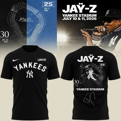 Special New JAŸ-Z Yankee Stadium Shows Black Tshirt 2026