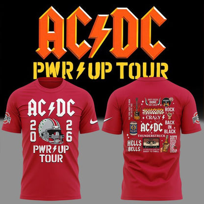 Limited Edition POWER UP Tour 2026 At Ohio Stadium TShirt