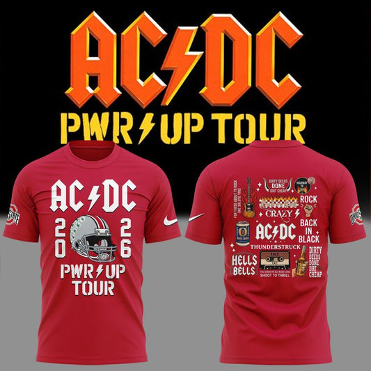 Limited Edition POWER UP Tour 2026 At Ohio Stadium TShirt