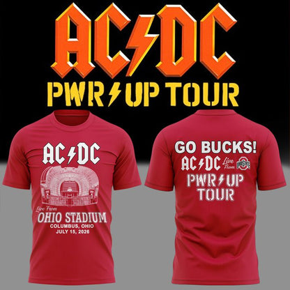 Limited Edition POWER UP Tour 2026 At Ohio Stadium TShirt