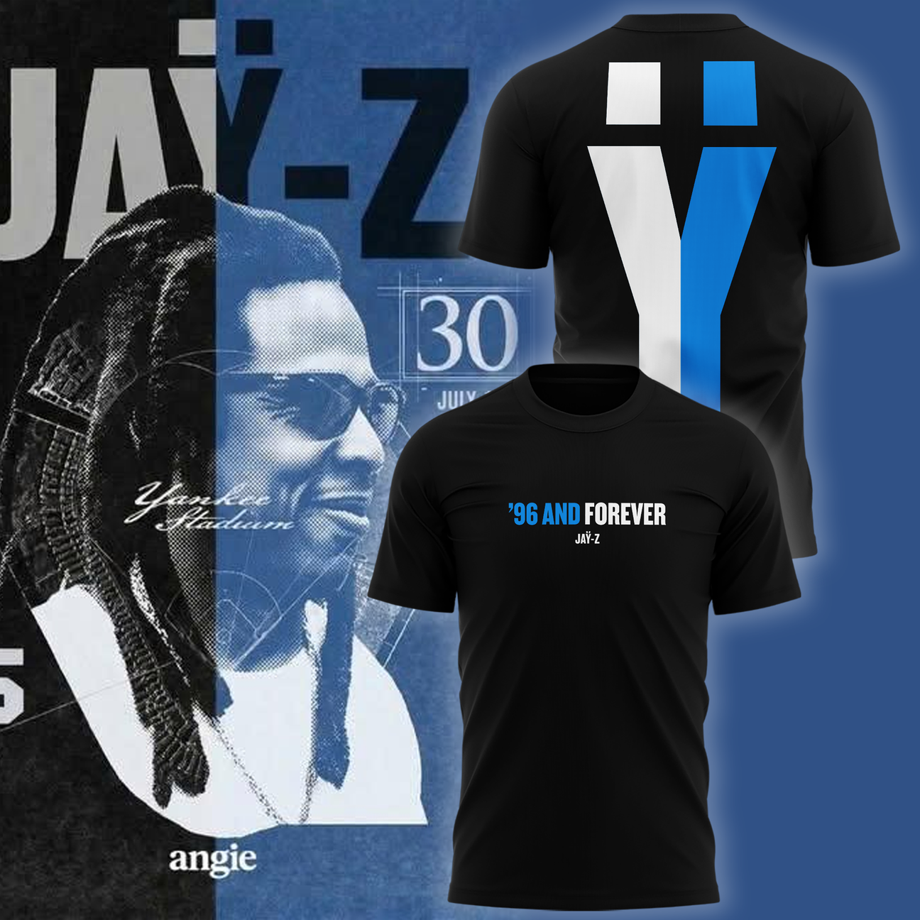 JAY-Z 30 Tour 96 and Forever Tshirt
