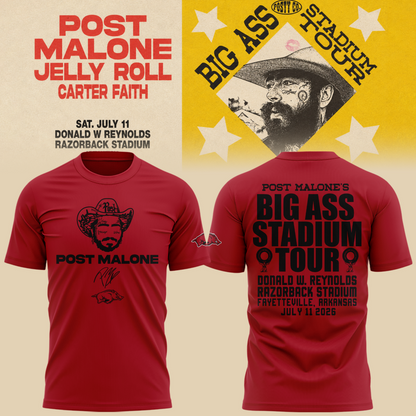 Limited Edition Big Ass Stadium Tour At Razorback Stadium Shirt