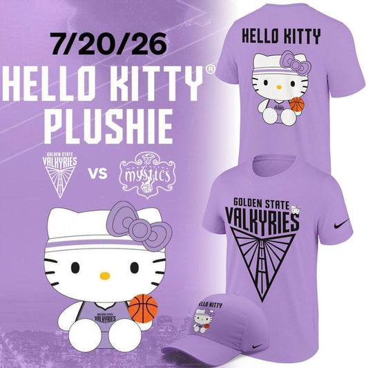 Limited edition T-Shirt 2026 Golden State Valkyries x Hello Kitty
