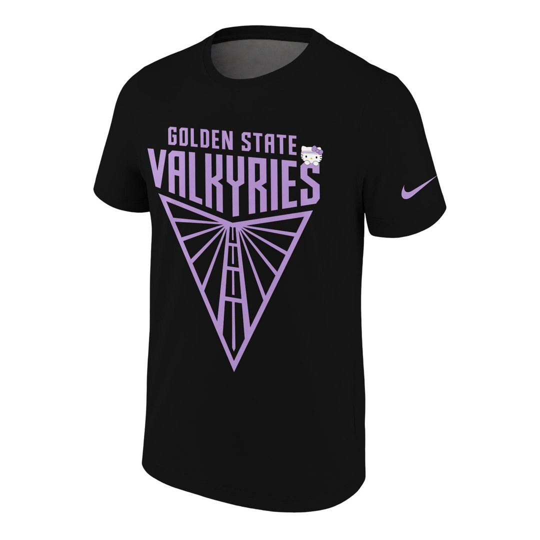 Limited edition T-Shirt Black 2026 Golden State Valkyries x Hello Kitty