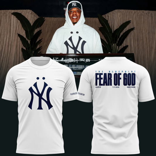 Limited Edition JAŸ-Z "Fear Of God" White Tshirt 2026