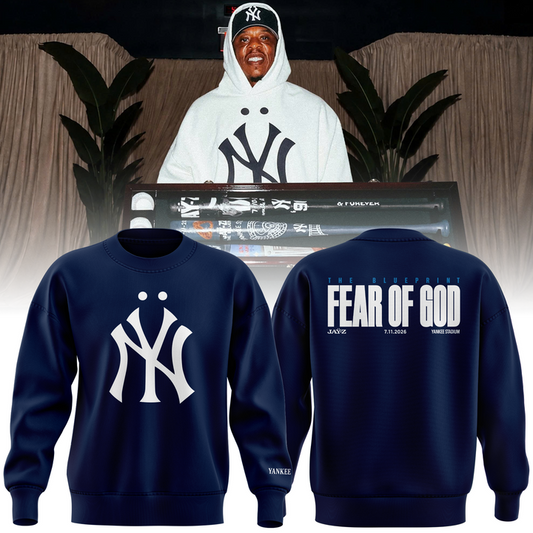 Limited Edition JAŸ-Z "Fear Of God" Navy Sweat 2026