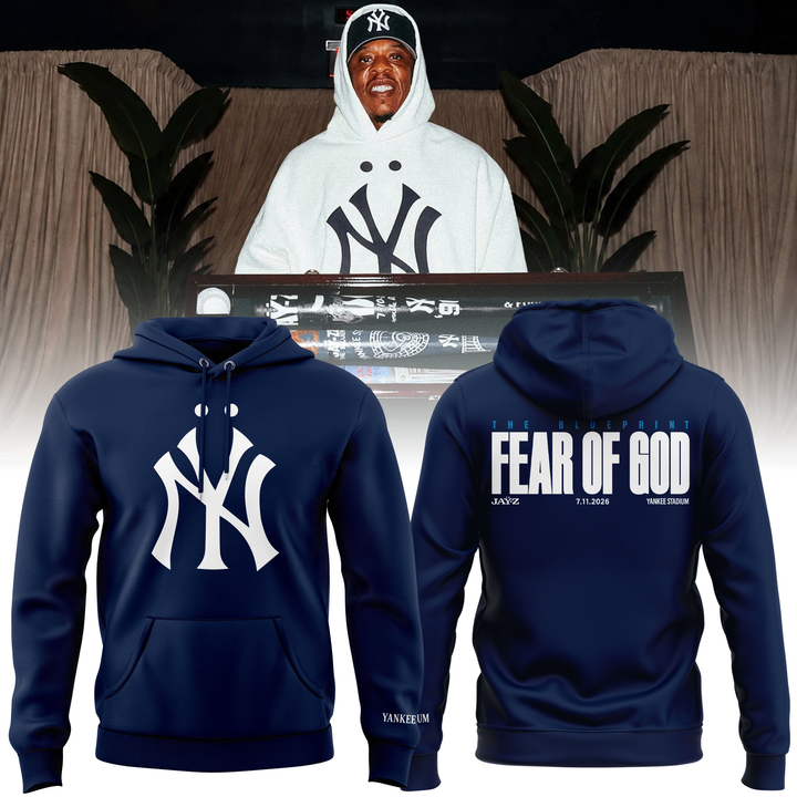 Limited Edition JAŸ-Z "Fear Of God" Navy Hoodie 2026